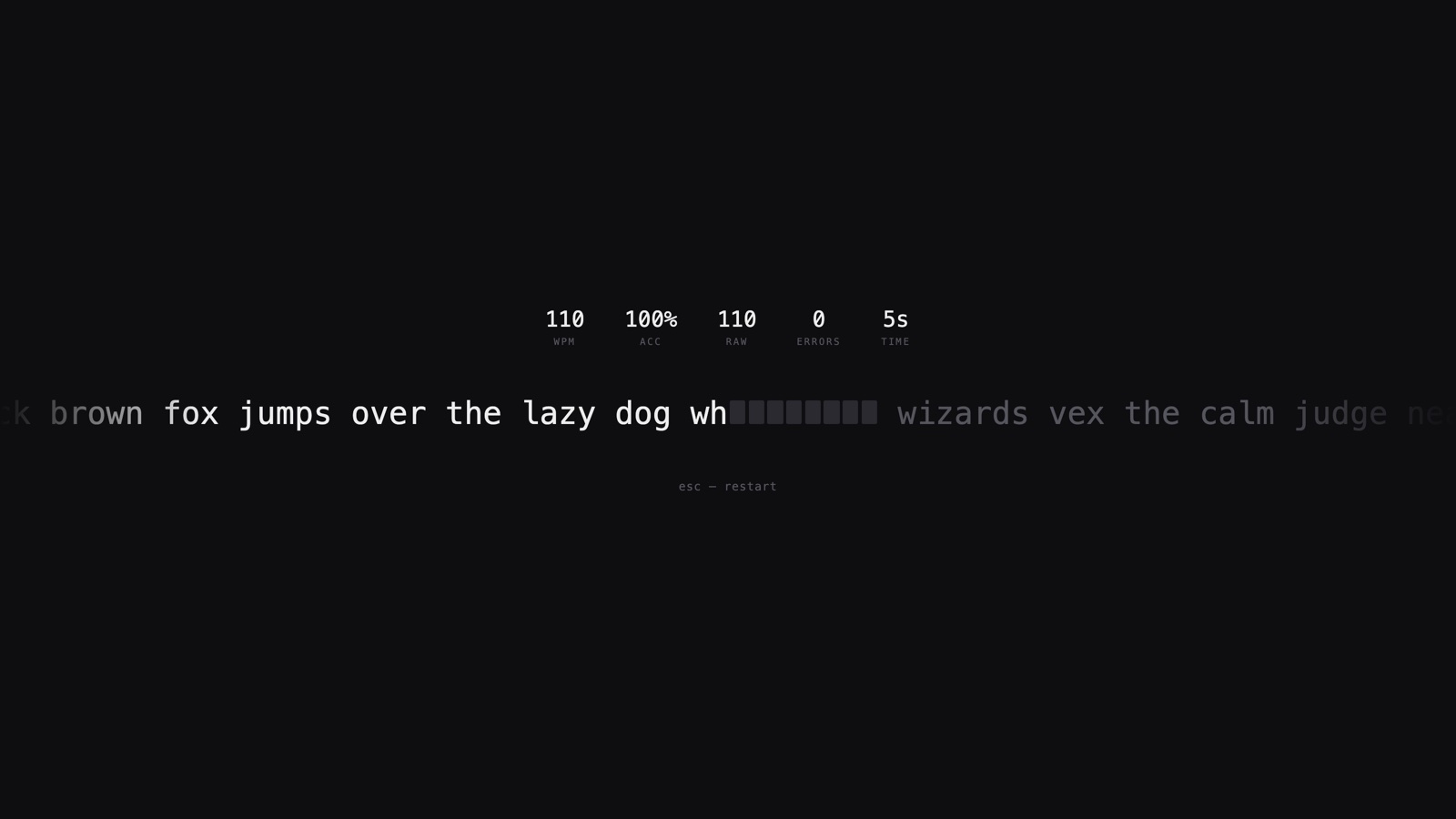 Read-Ahead 2: the next word hides as you type